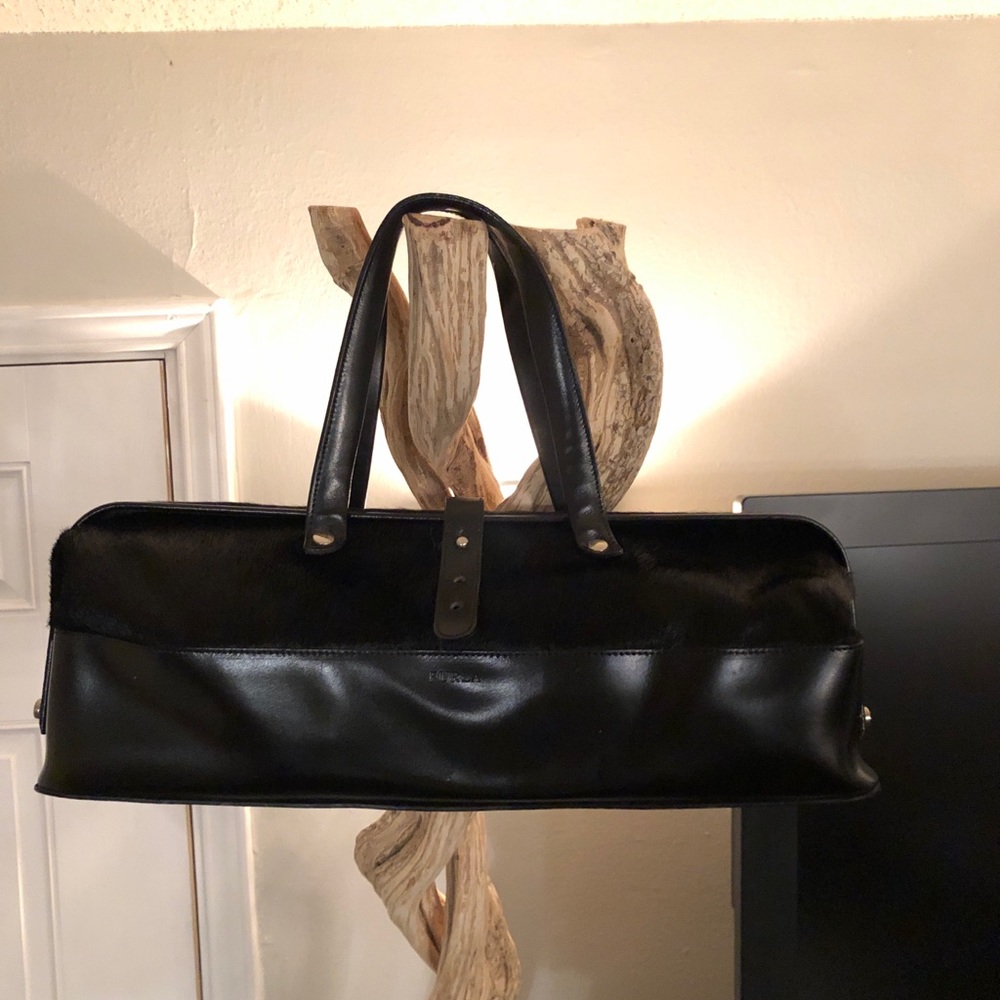 FURLA Leather and Pony bag